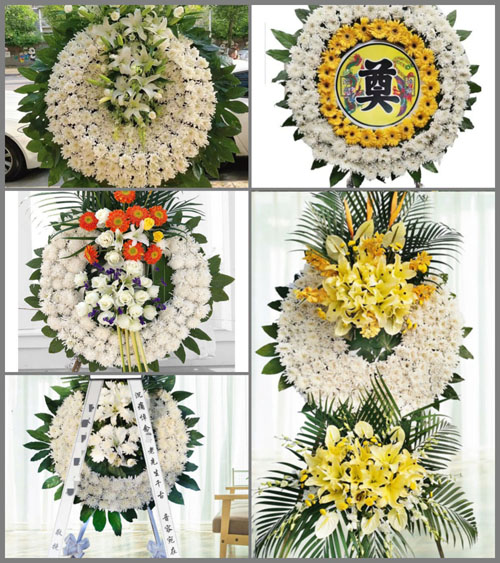 河南信阳光山县白雀园镇张寨村花圈速递